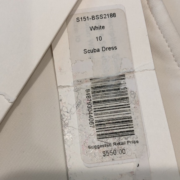 Veronica Beard sleeveless V-Neck scuba sheath dress - Picture 7 of 8